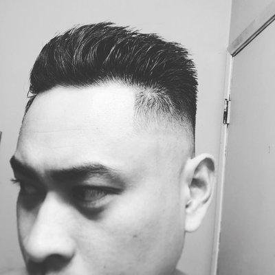 Fresh Fade by Travis.   Gentlemen Republic sleek grooming paste.