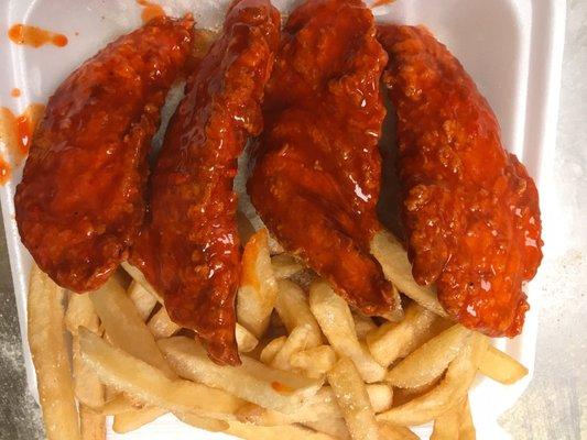 # 26 on the Menu  Your choice of Hot, Honey BBQ or Honey Glazed Chicken Tenders......enjoy it my friend.