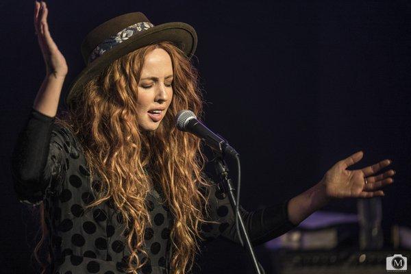 Lisa Lambe with the Hothouse Flowers in 2017; photo credit Anthony Mulcahy