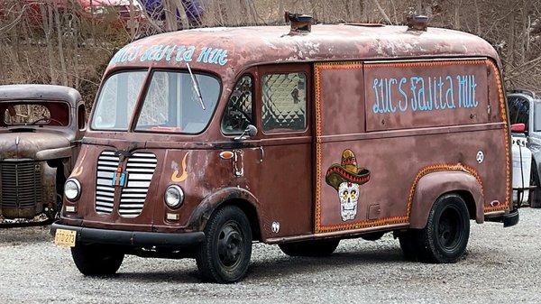 Luc's Fajita Hut vintage 1950's International Harvester Metro van food truck