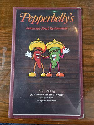 Menu cover