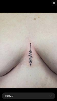 sternum tattoo