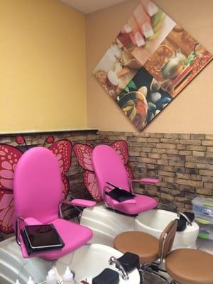 Manicure and pedicures for kids, or an iPad to keep your little distracted!