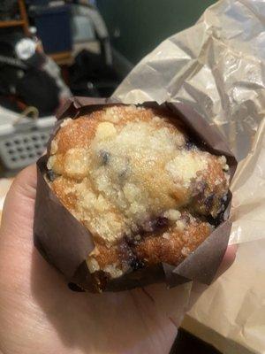 Delicious blueberry muffin