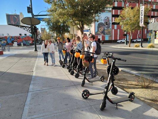 Scooters at Container Park