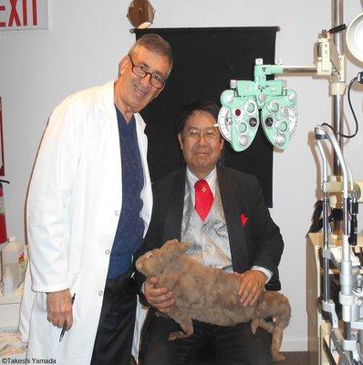 Dr. Mitchel Seidman eye doctor). Dr. Takeshi Yamada and Seara (Coney Island sea rabbit). 2016.01.25