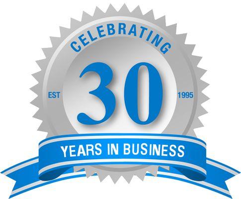 Celebrating 30 years in business