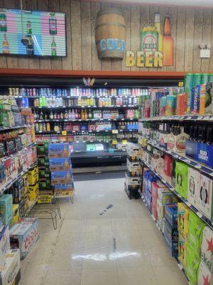 Cold beer section.