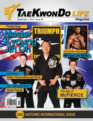 Triumph Taekwondo featured on the Cover of the 2016 issue of tae Kwon Do Life Magazine