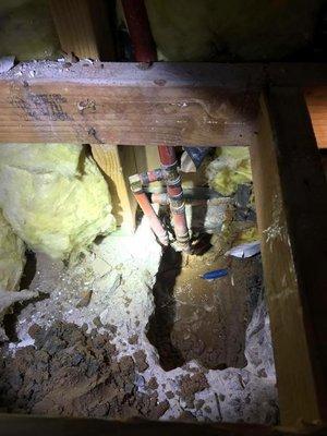 Slab leak repair in Yukon after hours