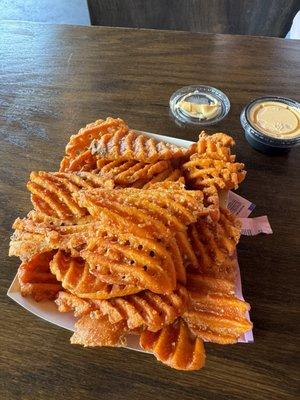 Large sweet potato fries