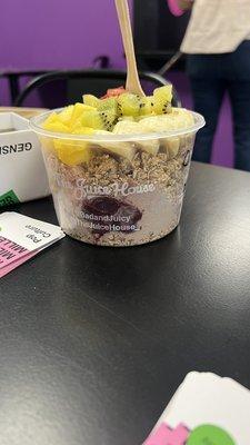 acai and protein not mixed.