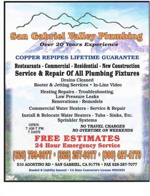 San Gabriel Valley Plumbing