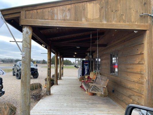 Front porch, cool store