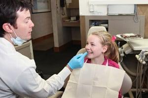 Dr. Chad teaching about good dental hygiene