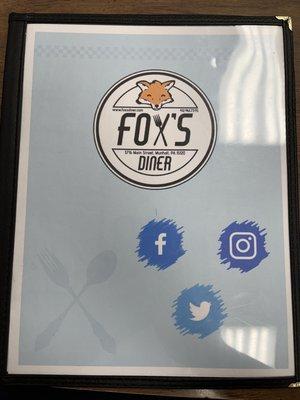 Fox's Diner Menu