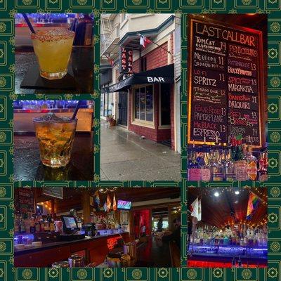 Montage of images from Last Call Bar