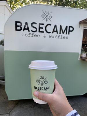 Latte from Basecamp Coffee & Waffles