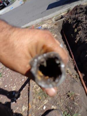 Old Galvanized Pipe for a water line.