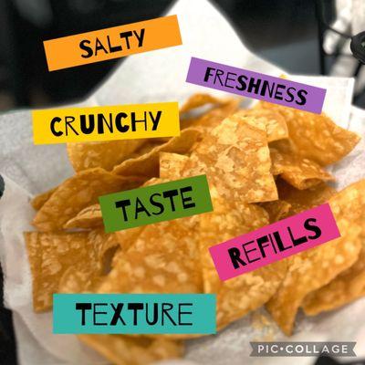 The key elements of tortilla chips. They have it all!