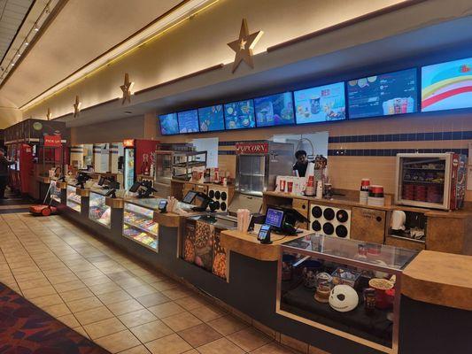 Food counter and menu