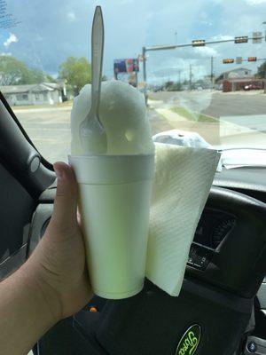 Natural lemon snowcone large