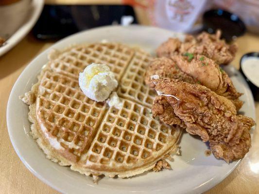 Chicken and waffles