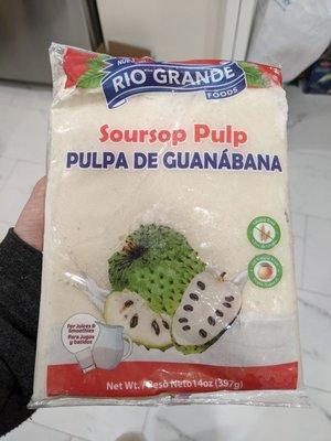 Frozen soursop! (Guanabana). A little cheaper than H-mart.