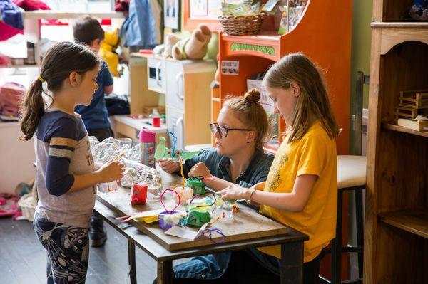 Camp days are always a fun mix of cooking and crafts.