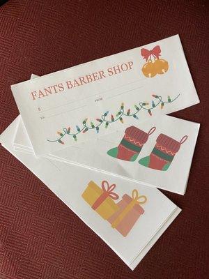 Gift certificates now available