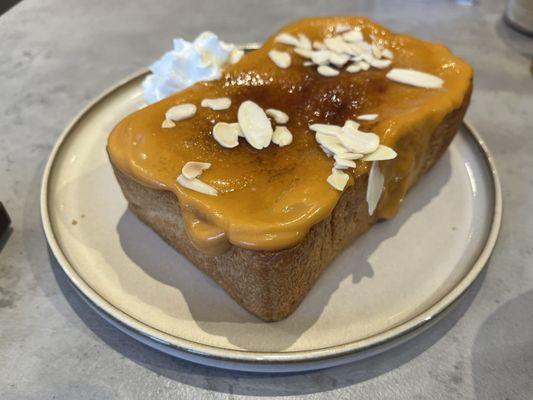 Thai tea custard toast