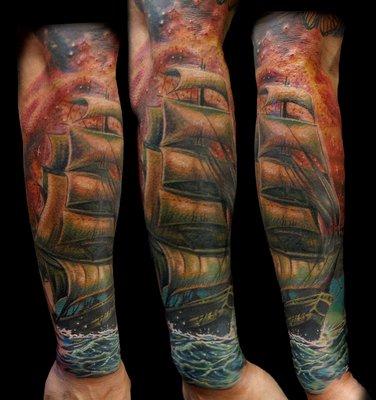 ship tattoo