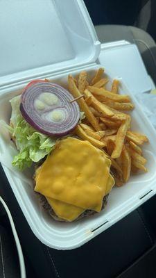 Cheeseburger and Fries