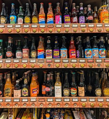 Soda selection at Cracker Barrel in Linthicum, Maryland.