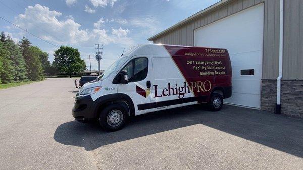 Premium vehicle wrap for Lehigh PRO.