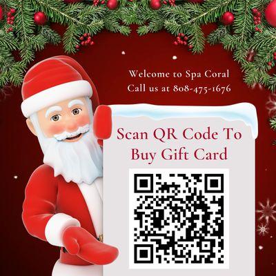 Scan QR Code To Buy Gift Card
https://bit.ly/spacoralGiftCard