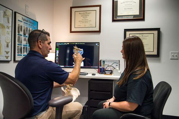 We review all of your tests with you on your first visit including digital x-rays!