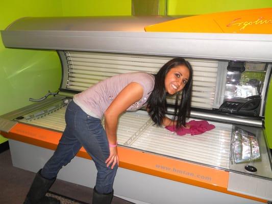 We have 22 Tanning beds with 5 levels of Tanning