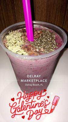 Our weekly smoothie special during Valentines week was Chocolate Covered Strawberry