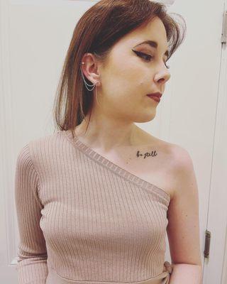 Small script tattoo