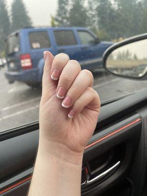 French tip gel nails