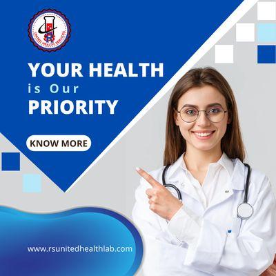 Here at R&S United Health Services, your health is our priority. We bring state-of-the-art healthcare to your home or office