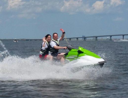 Riding in the Back Bay of OCNJ!