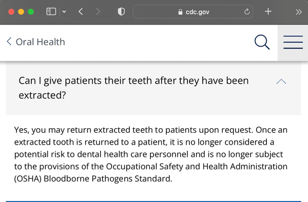 Dr. Messina said he couldn't give me my wisdom teeth because of a law that never existed -____-