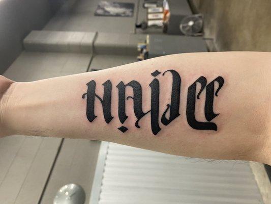 Ambigram Tattoo