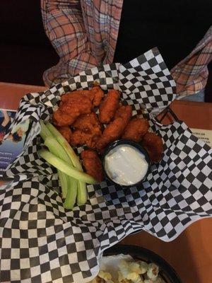 Hot boneless wings