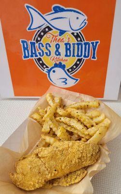 Thea's Fresh Fried Fish and French Fries with our signature seasoning!