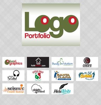 Various logos created by Oliveri Graphics