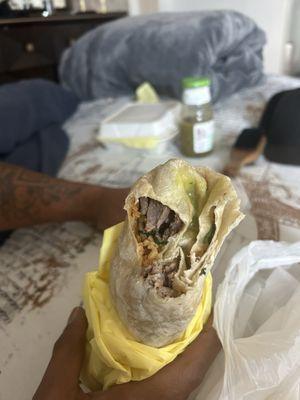 Carne 6. Asada Burrito