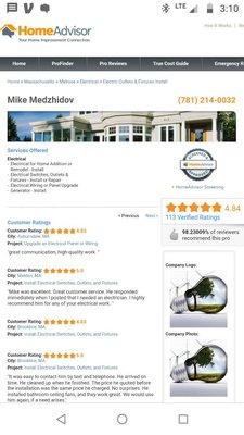 We're a 5 star rated contractor on Home Advisor